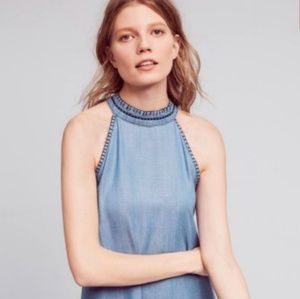 Cloth & Stone chambray halter dress
